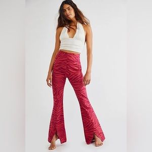 Free People Real Deal Slit Flare Pants